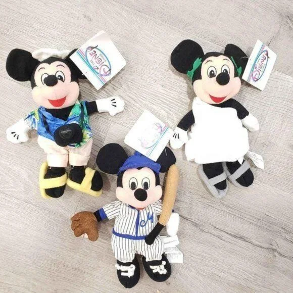 Disney Parks set of 3 mickey mouse NWT plush - Picture 1 of 8